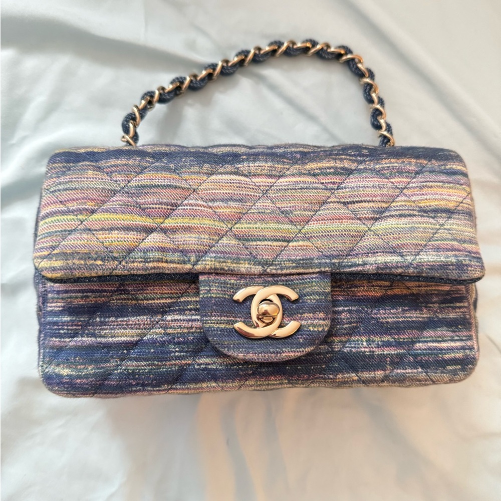 Chanel Denim Mini Rectangular Bag